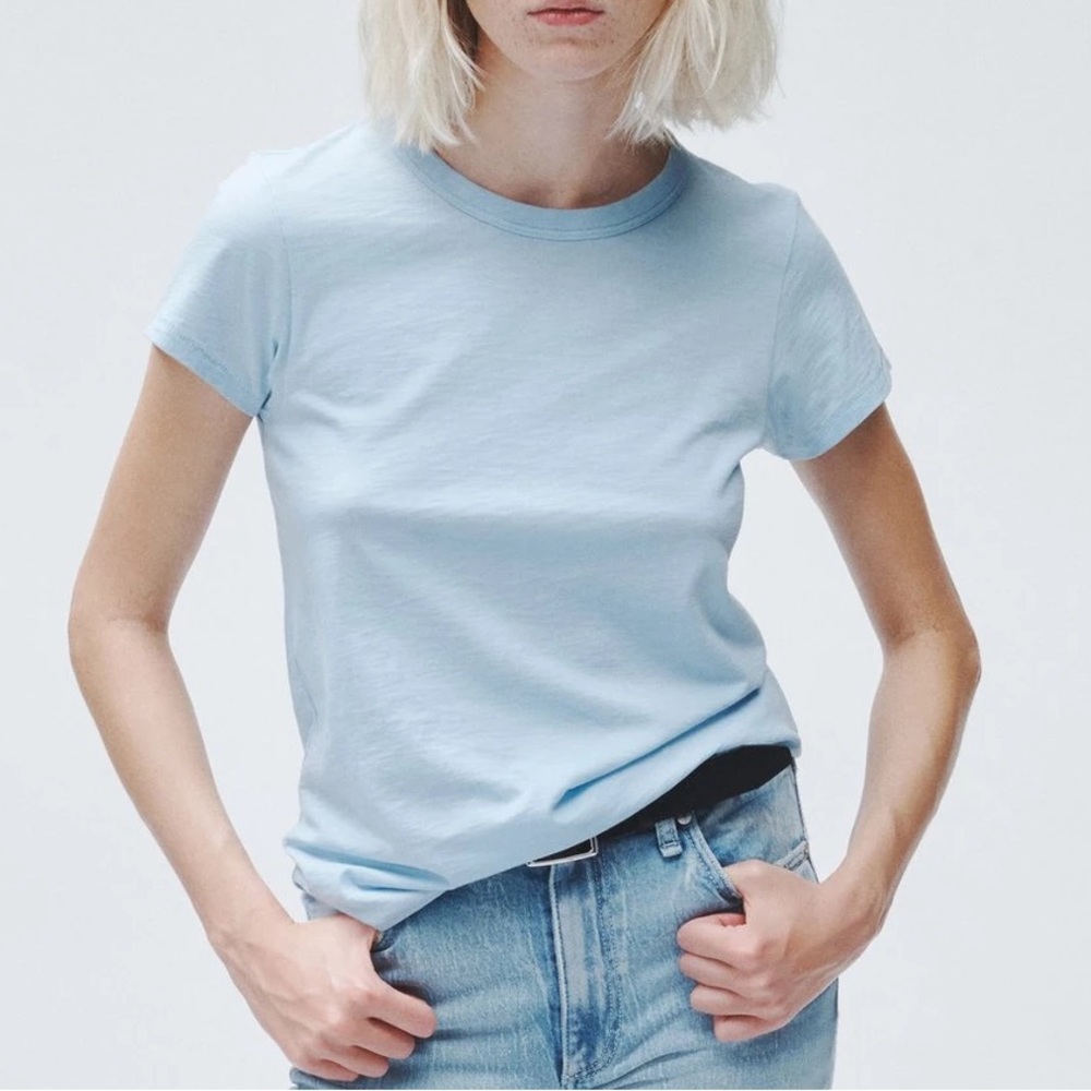 Rag & Bone slub tee in raindrop